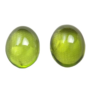Excellente qualité 100% naturel vert péridot pierre précieuse plat lisse Cabochon coupe forme ovale bijoux faits à la main faisant de superbes pierres - Product Image 4