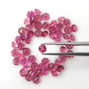 Perles de pierres précieuses rondes en tourmaline rose naturelle de 6mm pour la fabrication de bijoux - Product Image 5