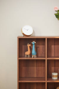 8-grid Solid-core Open <b>Bookcase</b> Adopts E1 Board Walnut Color - Product Image 3