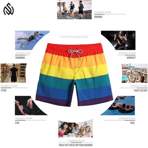 Newest Design Swimsuit Summer Beach <b>Shorts</b> Pants <b>Men</b> Colorful Drawstring Quick Dry Swimming Printed <b>Shorts</b> - Product Image 5