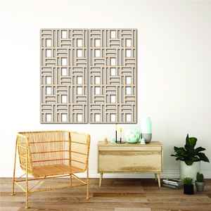 Tenture murale en bois faite à la main de qualité supérieure pour intérieurs minimalistes Textile décoratif Art déco célébrations d'anniversaire - Product Image 5