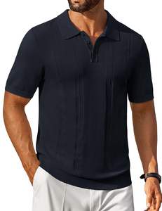 Polo pour homme, coupe classique, coupe ajustée, respirant, 100% coton tricoté, vente chaude - Product Image 3