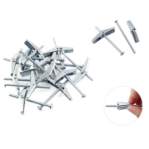 Kit de anclajes y tornillos para paneles de yeso de acero inoxidable de alta resistencia, pernos de palanca de pared huecos con sistema de medición métrica de tuerca de mariposa - Product Image 4