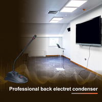 Microphone de conférence de bureau col de cygne avec alimentation fantôme NPDK503L, utilisation professionnelle, base stable en zinc moulé sous pression, fabriqué à Taïwan