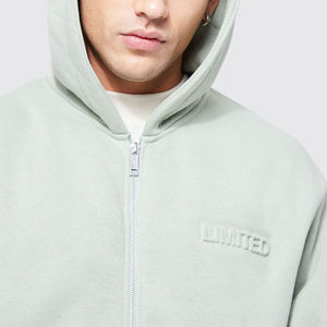 Vêtements décontractés meilleure vente à manches longues hommes sweat à capuche en relief/Logo personnalisé séchage rapide hommes sweat à capuche en relief 2025 - Product Image 5