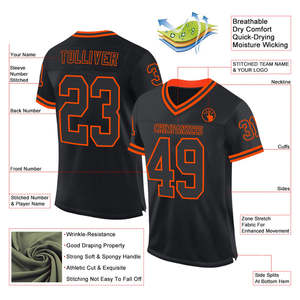Maillot de football américain personnalisé et durable pour les jeunes à l'école, uniforme d'équipe d'entraînement de match en club - Product Image 4