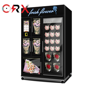 Máquina Expendedora de 12 casilleros grandes negros para flores frescas Máquina Expendedora de flores de refrigeración - Product Image 5