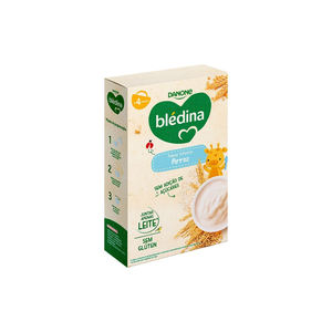 Puré de Manzana y Plátano para Bebés, Suave, Orgánico, Sin Conservantes ni Bledina, 4 x 100g - Product Image 1