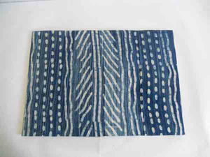 Tissu en coton imprimé bleu cousu sur le panneau de carte Belle boîte pliable mais robuste pour une boîte de rangement à usage multiple - Product Image 3