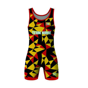 Vêtements de sport sublimés maillots de lutte Fitness porte un maillot réversible respirant Gym hommes maillots coupe basse haltérophilie - Product Image 2