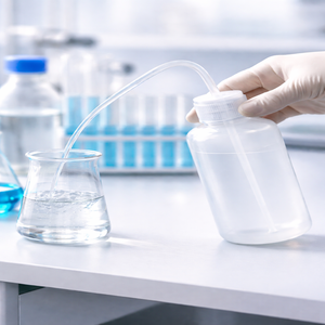 ขวดบีบล้างทำความสะอาดทรงสี่เหลี่ยมสีขาวทำจากโพลีโพรพิลีน ขนาด 250 มล. ฝาเกลียว หัวฉีดยาว รับประกัน 3 ปี รองรับ OEM/ODM ปรับแต่งได้ - Product Image 4