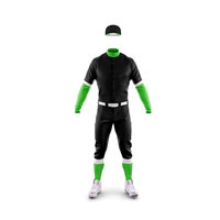 Uniforme personnalisé avec logo personnalisé, couleur sublimée, imprimé, respirant, séchage rapide, uniformes de baseball pour hommes, ensemble de vêtements de sport