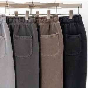 Pantalon de survêtement évasé 2025 pour hommes, avec broderie sur patch personnalisé, pantalon décontracté en coton, design baggy, 450 g/m², toile lourde, taille élastique - Product Image 3