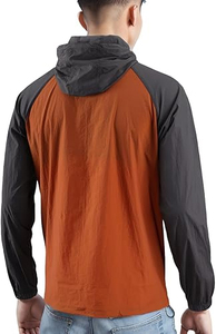 แจ็คเก็ตกันลมสองสีสำหรับผู้ชาย, แจ็คเก็ตกันลมกันน้ำแจ็คเก็ตซิปเต็มรูปแบบ - Product Image 6