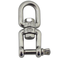 Anneau pivotant en acier inoxydable argenté à rotation 360° pour balançoire, accessoire de suspension pour balançoire arboricole, danse aérienne, marine