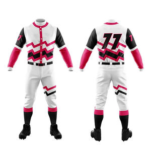 Uniformes de Béisbol Transpirables de la Mejor Calidad, Colores Personalizados, Ropa Deportiva para Adultos, Secado Rápido que Absorbe la Humedad - Product Image 4