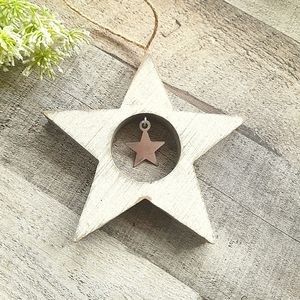 ของตกแต่งคริสต์มาสทำจากไม้วาดด้วยมือพร้อมตุ๊กตาหิมะเหมาะสำหรับการตกแต่งในฤดูหนาว - Product Image 2