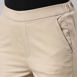 Pantalones Chinos de Algodón Cómodos para Mujer, Diseño de Pierna Recta, Decoración con Botones, Frente Plano, Estilo Formal para Invierno - MOQ de 2 Piezas - Product Image 5