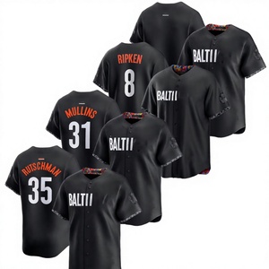 Camiseta deportiva transpirable de primera calidad al por mayor, 100% poliéster, impresión digital, manga corta, camiseta de béisbol - Product Image 1