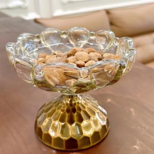 Fournitures de restaurant Incroyable bol de service en métal et en verre Utilisation pour la maison et le restaurant Décors élégants - Product Image 6