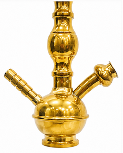 Farida - Cachimba de Lujo con Base de Mármol Egipcio, Bandeja de Mármol Pesado y Elegante Base de Latón - Product Image 4
