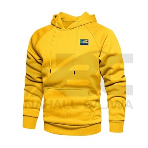 Sweat à capuche ajusté d'hiver pour hommes de grande taille Nouveaux vêtements tendance avec étiquette personnalisée Teints chauds et unis - Product Image 1