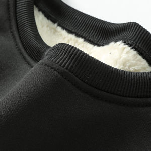 Sudaderas Personalizadas de Alta Calidad para Hombre, Color Sólido, 100% Algodón de Cordero, Felpa, Casuales, Lisas, con Tela Suave para Invierno - Product Image 2