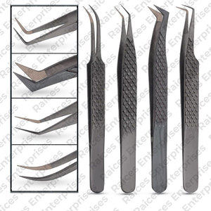 Professionnel 2025 nouveau Style haute qualité réutilisable extension de cils pince à épiler ensemble fait à la main vente en ligne - Product Image 5