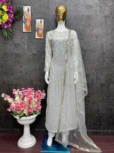 LATEST DESIGNER FUAX GEORGETTE <b>KURTIS</b> - Product Image 5