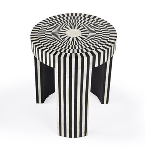 Table basse moderne écologique en nacre et bois incrusté pour salon, maison et hôtels - Product Image 1