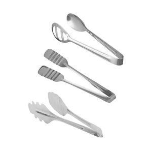 Long buffet unique Serveur de salade Roti Chapati Tong en acier inoxydable robuste et solide avec une bonne Offre Spéciale de préhension - Product Image 1