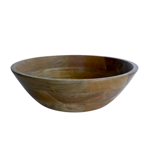 Bol de service en bois d'acacia de style moderne fait à la main écologique sculpté durable pour la fête servant la salade riz soupe fruits - Product Image 6