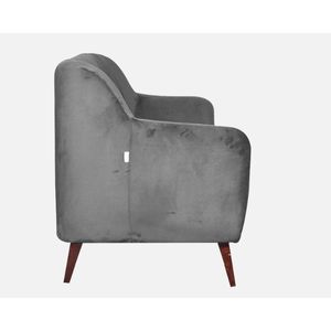 โซฟากำมะหยี่สีเทา3-Seater elza สำหรับตกแต่งห้องนั่งเล่น - Product Image 5