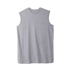 <b>Men's</b> <b>Tie</b> Dye Sleeveless Tank Top O-Neck Casual Knitted <b>Black</b> White Pattern - Product Image 2
