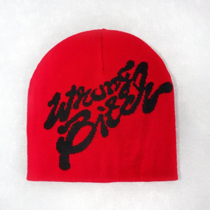 Gorros con logotipo grande, gorro de acrílico de lujo sobre todo Jacquard, gorros tejidos, gorros cálidos para hombres y mujeres - Product Image 5