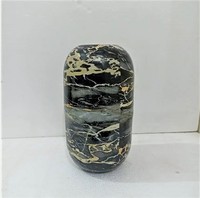 Moonstar Exports – Vases de table modernes en verre soufflé, transparents, avec supports en fonte de luxe et finition laiton doré faits à la main – Vente en gros