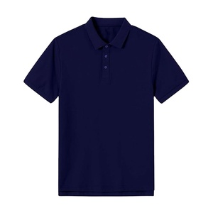 Men Customizable Anti-Wrinkle Solid Knitted 100% Cotton Short Sleeve Casual Summer <b>Classic</b> Collared Golf Shirt 2026 - Product Image 3