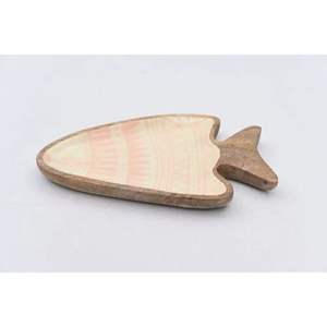 Bandeja Ovalada de Madera Hecha a Mano con Diseño Geométrico Azul Esmaltado, Moderna y Elegante para Bodas y Diwali - Product Image 5