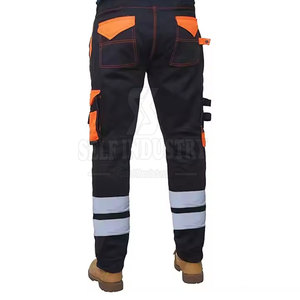 Pantalon de travail de sécurité avec logo personnalisé, conforme à la norme ANSI Classe 3, avec bande réfléchissante de qualité supérieure, imperméable, séchage rapide, respirant - Product Image 6