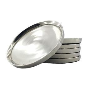 Hermoso posavasos de metal de dos tonos de latón y cobre para habitación de hotel, restaurante, oficina, nueva colección hecha en India - Product Image 4