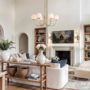 Elégant Bard Globe Lustre Luminaire Sphérique Moderne pour Salles à Manger Espaces de Vie et Entrées - Product Image 3