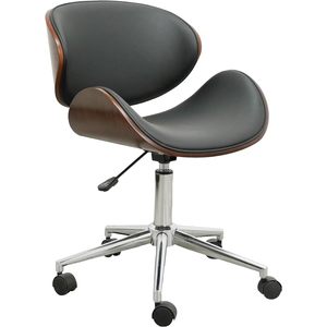 Danese contemporaneo ascensore sedia da scrivania in stile ergonomico altezza regolabile bianco nero opzioni PP per uso ufficio - Product Image 1