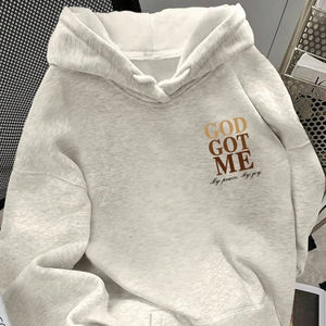 Sweat-shirt à capuche en polaire d'hiver pour homme, motif uni, couleur personnalisée, coupe ample, tissu respirant à séchage rapide - Product Image 1