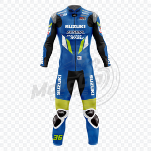 Zuzuki Joan Mir รถจักรยานยนต์หนังแท้เกรดสูง1ชิ้น jumpsuit TRACK/ขี่จักรยาน cowhid/kangaroo motocp traje CE - Product Image 1