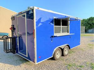 Chariot et remorque alimentaires mobiles extensibles en acier inoxydable pour événements de restauration rapide et de crème glacée commerciale - Product Image 2