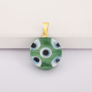 QIKU Glaze Multi Evils Eye 小号夸张吊饰高品质优雅时尚防变色吊坠，适合珠宝制作 - Product Image 5