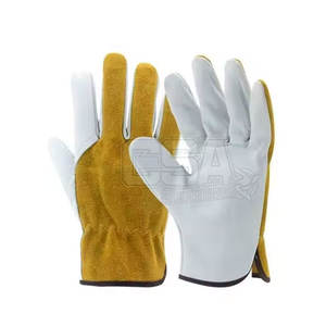 Gants de mécanicien en cuir léger de couleur unie à vendre Gants de mécanicien en cuir de conception personnalisée vêtements de travail - Product Image 1