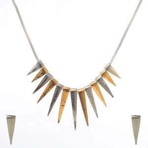 Jeweljunk <b>Fine</b> <b>Jewelry</b> <b>Set</b> Gold Plated Statement Necklace 1103321 - Product Image 1