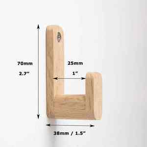 Shsiham Wood Wall <b>Hooks</b> for Bathroom Organisation <b>Coat</b> Rack & Decorative Accessories for Home & Kitchen Use - Product Image 6