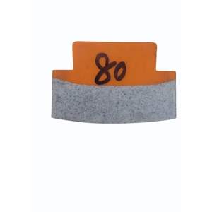 Disque de polissage diamanté Fickert à liant résineux, grain 80, forme rectangulaire, haute dureté, 130 mm, pour granit - Product Image 3